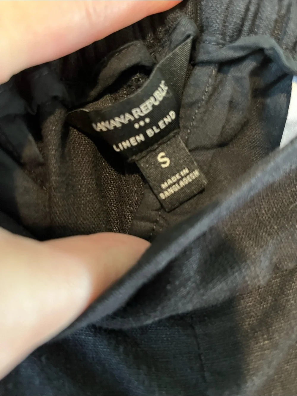 Banana Republic Black Wide-Leg Crop Pants
